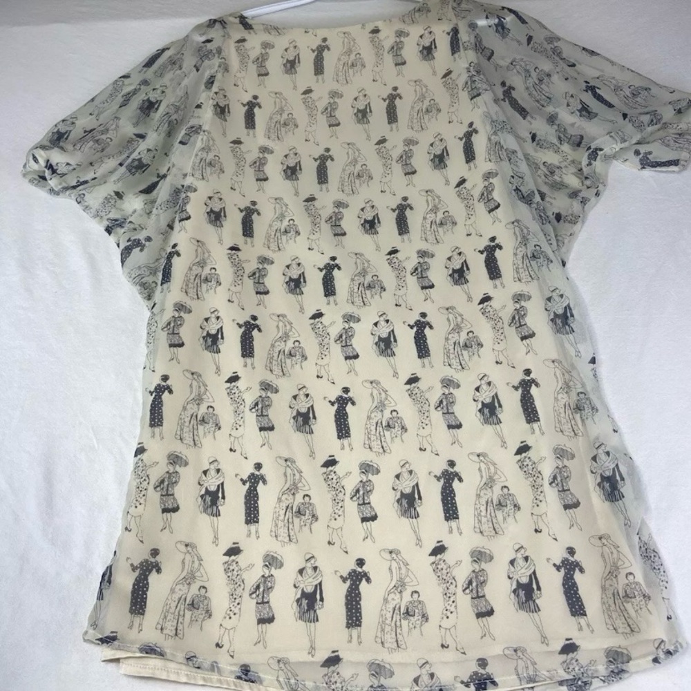 Tuckernuck BEULAH Dress/SZ S /Vintage/Flapper Style/Lined/20’s Inspired Pattern